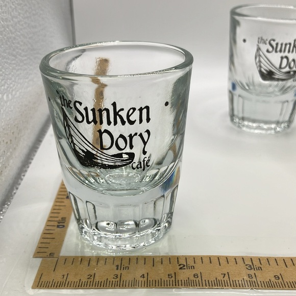 Sunken Dory Cafe- a Café Restaurant . Ontario 3" Heavy Shot Glass. Set of 3. - Picture 2 of 3